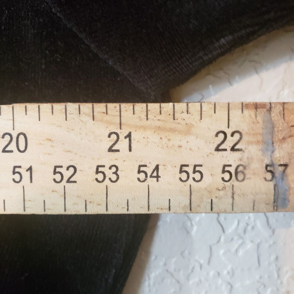 The Tog Shop Womens Mock Neck Velour Top Size Large Black - Picture 10 of 10